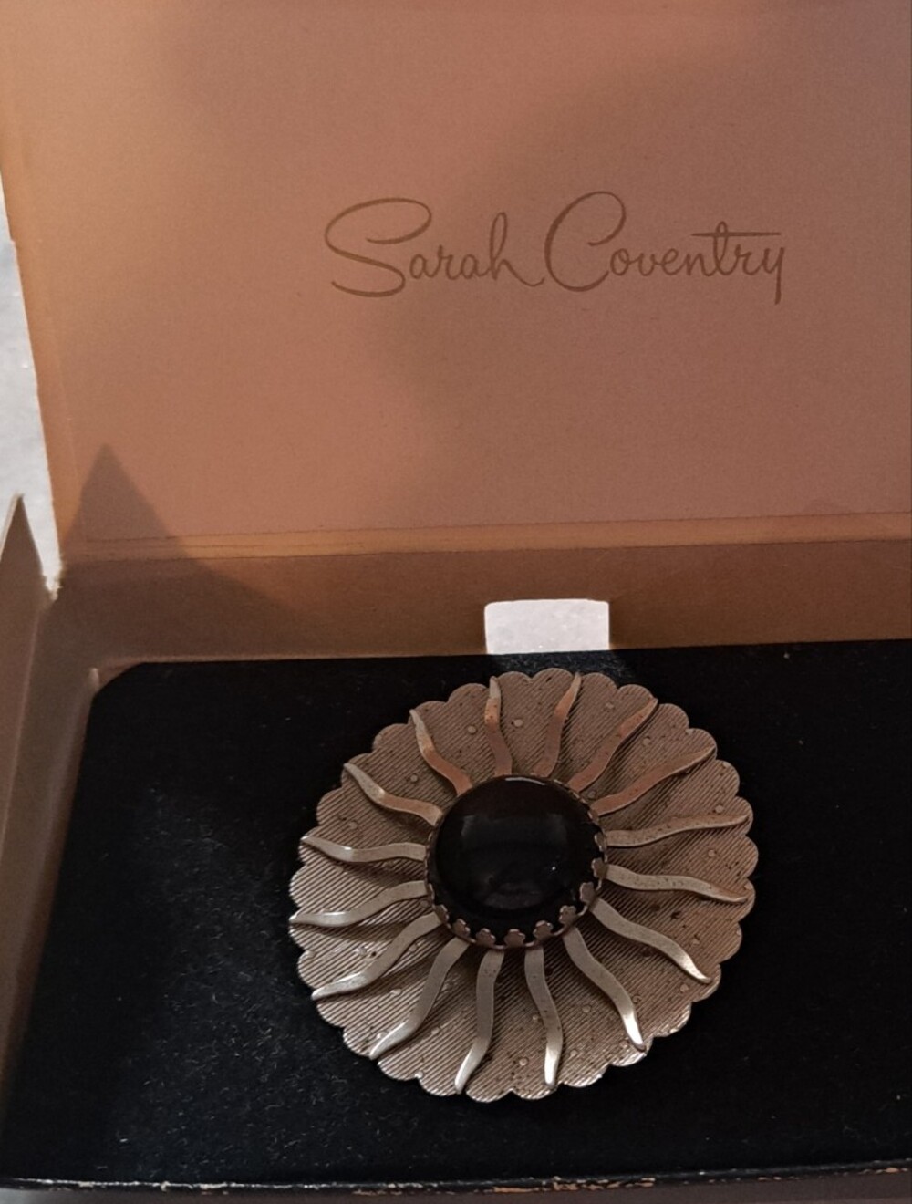 Vintage Sarah Coventry Black Beauty Brooch